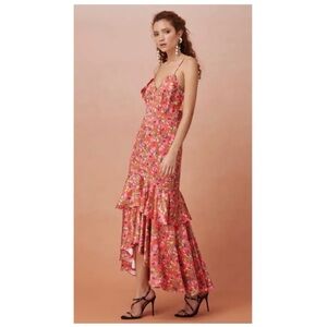 KEEPSAKE the Label Red and White Ruffled Wrap Sundress